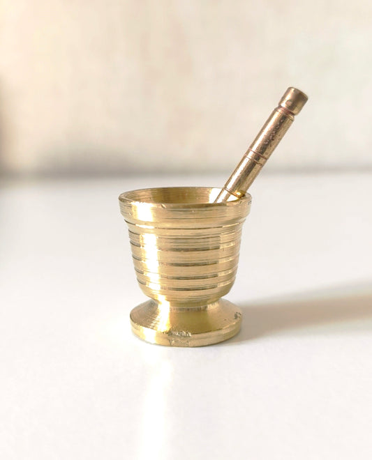 Mini mortier - pilon à safran et petite épice